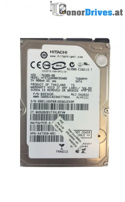 Hitachi HTS722080K9SA00 - SATA - 80 GB - PCB 220 0A90002 D1